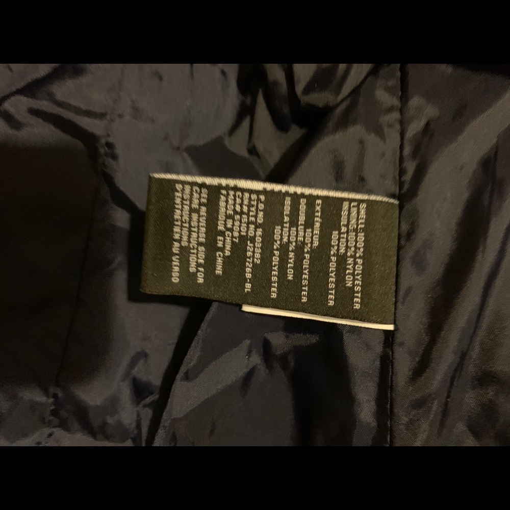 Navy Quilted Jacket - Picture 6 of 11
